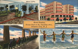 Hotel Stanley, Ocean End of So. Carolina Ave. Postcard