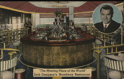 "The Meeting Place of the World", Jack Dempsey's Broadway Restaurant New York, NY Postcard Postcard Postcard