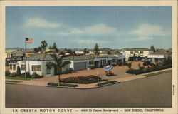 La Cresta Motor Court - 4980 El Cajon Boulevard, San Diego, California Postcard Postcard Postcard