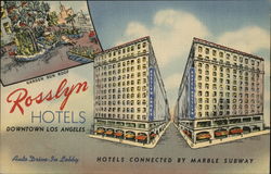 Rosslyn Hotels Los Angeles, CA Postcard Postcard Postcard