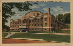 Olympic Arena, Adirondack Mts. Lake Placid, NY Postcard Postcard Postcard