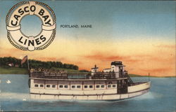 Casco Bay Lines Portland, ME Postcard Postcard Postcard