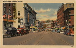 Main Street Bangor, ME Postcard Postcard Postcard