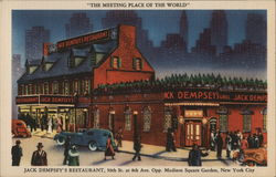 The Meeting Place Of The World, Jack Dempsey's Restaurant Postcard