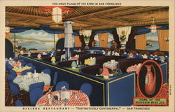 Riviera Restaurant Postcard