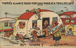 There's Always Room for One at a Trailer Park Trailers, Campers & RVs Postcard Postcard Postcard