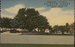 Rainbow Court Cottages and Trailer Park Postcard