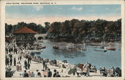 Gala Water, Delaware Park Postcard