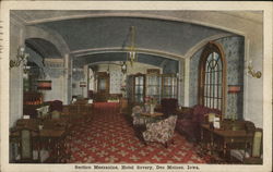 Section Mezzanine, Hotel Savery Des Moines, IA Postcard Postcard Postcard