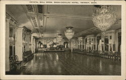 Crystal Ball Room, Book-Cadillac Hotel Detroit, MI Postcard Postcard Postcard