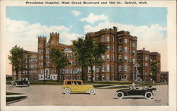 Providence Hospital, West Grand Boulevard and 14th St. Detroit, MI Postcard Postcard Postcard