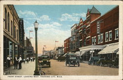 Front Street, Looking West Traverse City, MI Postcard Postcard Postcard