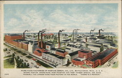 Pure Food Factories of Postum Cereal (Post) Battle Creek, MI Postcard Postcard Postcard