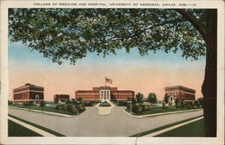 College of Medicine and Hospital, University of Nebraska Postcard