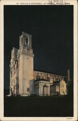 St. Cecilia's Cathedral (at Night) Postcard