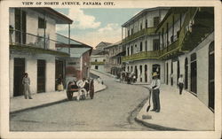 VIEW OF NORTH AVENUE Postcard