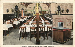 Cadillac Restaurant Bar and Grill, 1500 Broadway Between 43rd and 44th Streets Postcard