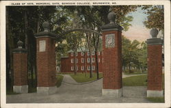 Class of 1878, Memorial Gate, Bowdoin College Brunswick, ME Postcard Postcard Postcard