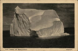 Iceburg Off Newfoundland Newfoundland And Labrador Canada Postcard Postcard Postcard