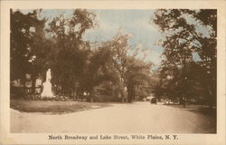 North Broadway and Lake Street White Plains, NY Postcard Postcard Postcard