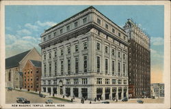 New Masonic Temple Omaha, NE Postcard Postcard Postcard