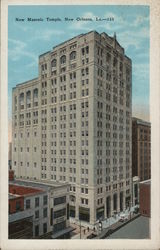 New Masonic Temple New Orleans, LA Postcard Postcard Postcard