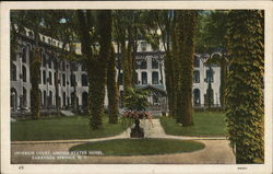 Interior Court, United States Hotel Postcard