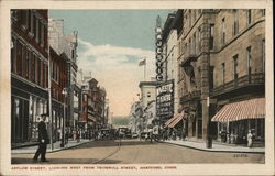 Asylum Street, Looking West from Trumbull Street Hartford, CT Postcard Postcard Postcard