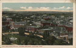 View From State Capitol, Looking Northeast hartford, CT Postcard Postcard Postcard