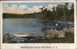 Greetings From Windsor, N.Y. New York Postcard Postcard Postcard