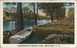 Greetings From East Branch, N.Y. New York Postcard Postcard Postcard