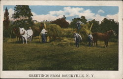 Greetings From Bouckville, N.Y. Postcard