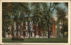 View of Knox College Galesburg, IL Postcard Postcard Postcard