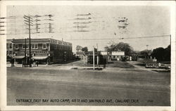 Entrance, East Bay Auto Camp, 48th and San Pablo Ave. Oakland, CA Postcard Postcard Postcard