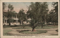 El Garces Hotel and Park Needles, CA Postcard Postcard Postcard