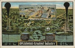 Oklahoma's Greatest Industry: Oil Postcard Postcard Postcard