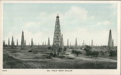 Oil Field Near Dallas Texas Postcard Postcard Postcard