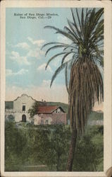 Ruins of Mission San Diego, CA Postcard Postcard Postcard