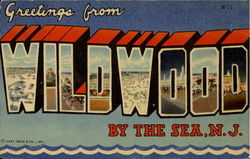 Greetings From Wildwood Postcard