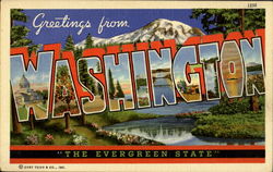 Greetings From Washington Postcard