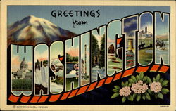 Greetings From Washington Postcard