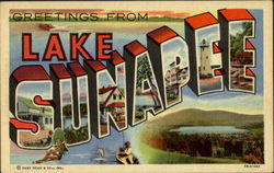 Greetings From Lake Sunapee Postcard