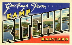 Greetings From Camp Ritchie Postcard