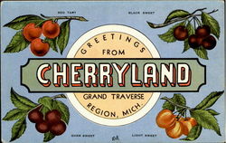 Greetings From Cherry Land Postcard