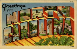 Greetings From North Carolina Postcard