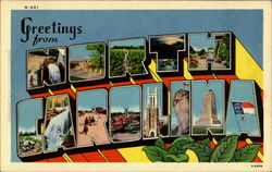 Greetings From North Carolina Postcard Postcard