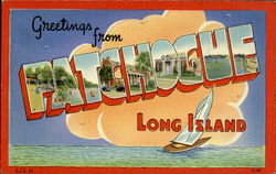 Greetings From Patchogue Long Island, NY Postcard Postcard