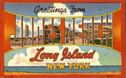 Greetings From Jones Beach Long Island, NY Postcard Postcard