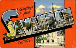 Greetings From Savannah Postcard