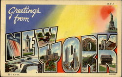 Greetings From New York Postcard Postcard